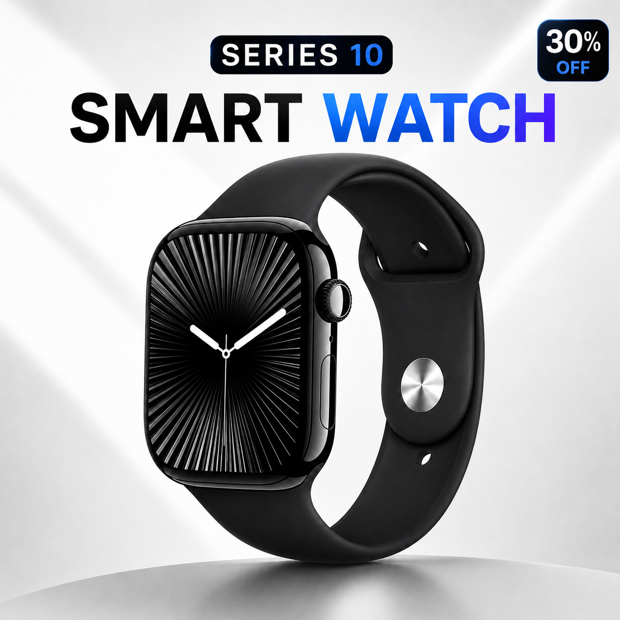 SR10 Series 10 Smart Watch with Apple Logo - 7 Straps Combo Deal