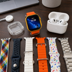 i20 Ultra 3 Max Smart Watch Suit with 7 Straps & Earbuds