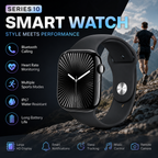 SR10 Series 10 Smart Watch with Apple Logo - 7 Straps Combo Deal